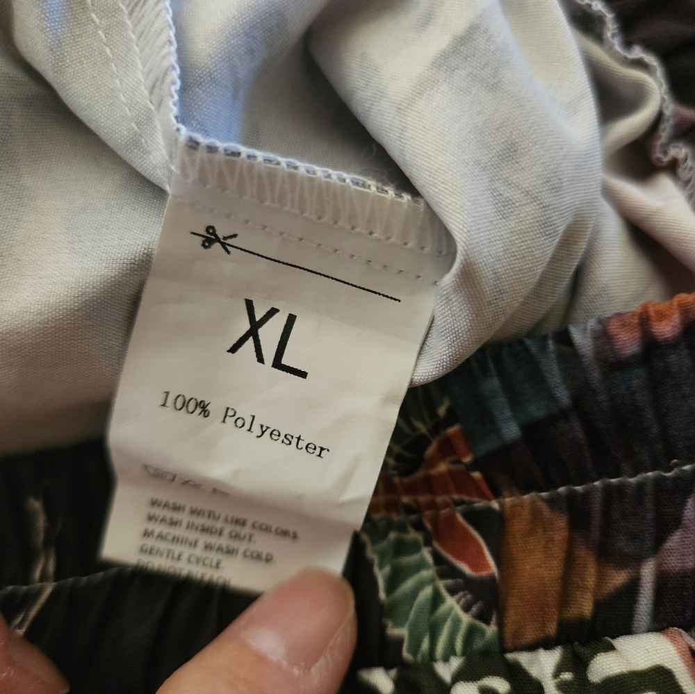 Patchwork Boho Wide Leg Multicolor Pants NWT - image 4